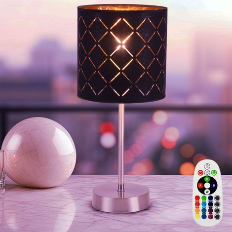 Lampada da tavolo di design per la sala da pranzo, modello di faretto, telecomando con dimmer, set di lampadine LED RGB incluse