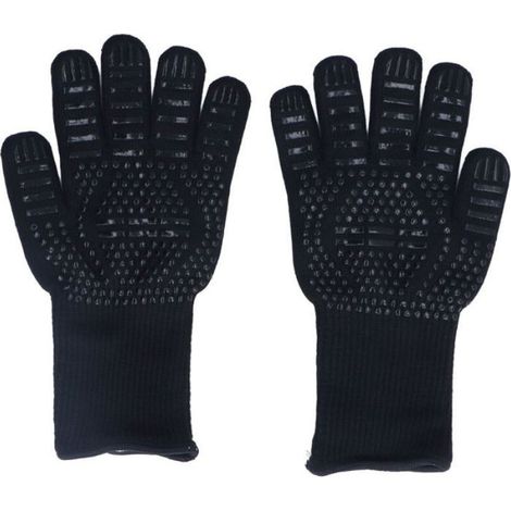 Gants résistants à la chaleur 500℃ 31cm Mitaines à l'épreuve de la chaleur Outil de cuisson pour le soudage au four à barbecue (1/5)