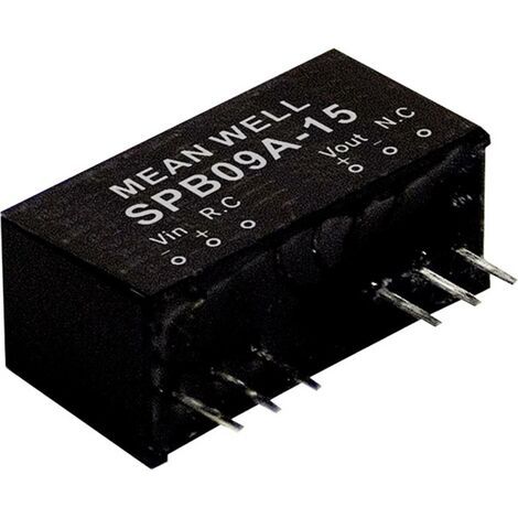 Module convertisseur CC/CC Mean Well SPB09A-15 Nbr. de sorties: 1 x 600 mA 9 W 1 pc(s) Q121302 (1/4)