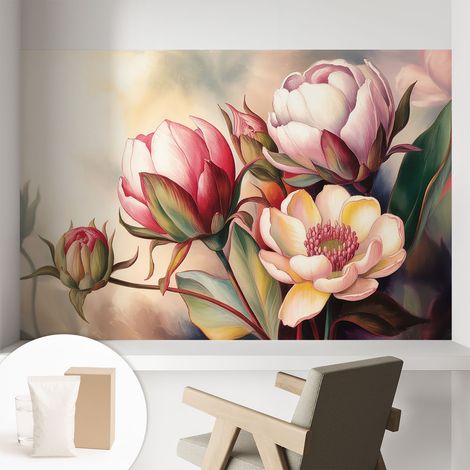 Carta Da Parati - Fotomurale In Vlies - per Decorazione pareti - Per La Cucina Camera Da Letto Per La Soggiorno Un mazzo di fiori 104x70 cm (1/5)