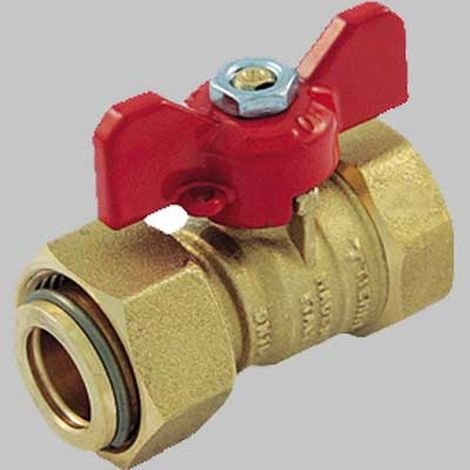VALVOLA A SFERA DIRITTA FEMMINA C/GIRELLO - 3/4X3/4