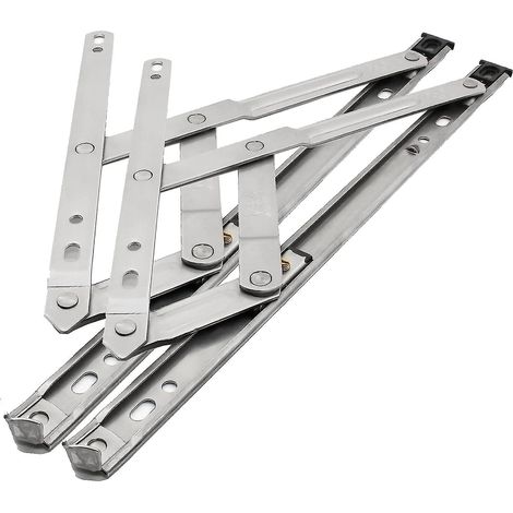 Charnière de fenêtre, charnière de fenêtre à battant, support de fenêtre, loquet de fenêtre, support de fenêtre, charnière à friction, acier inoxydable, Sus304, 12 pouces (1 paire)
