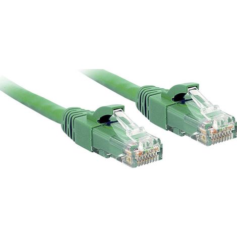 Câbles réseau et DAC LINDY Cat.6 UTP Cable Green 15m (1/2)