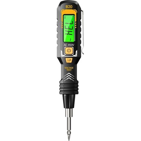 Bardusch Testeur Électrique Numérique - Stylo Détecteur de Tension Multifonctions pour Gamme 30-1000V, Testeur d'Induction Haute Sensibilité Sélecteur Automatique de Plage de Détecteur de Point de Ar (1/5)