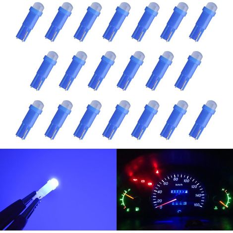 Ampoules blanches pour voiture -  - Tableau de bord, clignotants, groupe d'instruments, voyant de la jauge - 1 W, 12 V