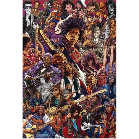 POSTER 61 X 91 CM LEGENDARY GUITARISTS