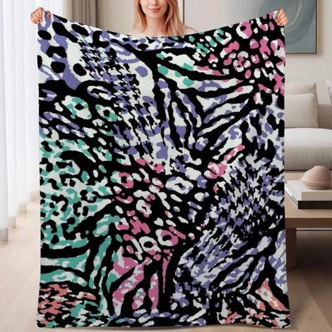 Couverture de lit en polaire, douce et chaude en microfibre légère pour le printemps, décoration de salon, cadeau pour femmes et hommes, 6080 pouces (1/4)