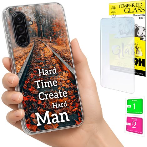 Custodia per Samsung Galaxy A17 5G, cover fotografica, cover posteriore + vetro 9H (1/5)