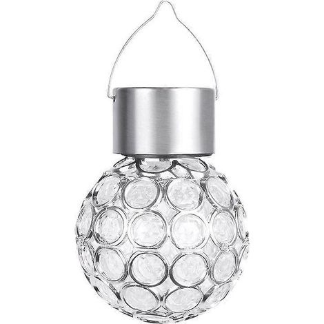 Lot de 8 guirlandes solaires suspendues, compatibles avec une utilisation extérieure, boules lumineuses décoratives, lanternes solaires étanches, idéales pour le jardin, les allées, les arbres ou les (1/5)