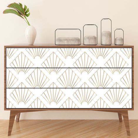 Stickers meuble - Motif Oriental - 20 x 40 cm - Adhésif BRILLANT (1/3)