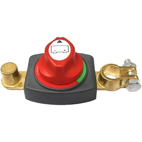 Coupe-Circuit de Batterie 12V 24V 48V, Interrupteur de Batterie de Voiture 275A/300A, Sectionneur Isolateur pour Camping-Car, Bateau, Yacht, Camion, Moto et Véhicules Agricoles (1/5)