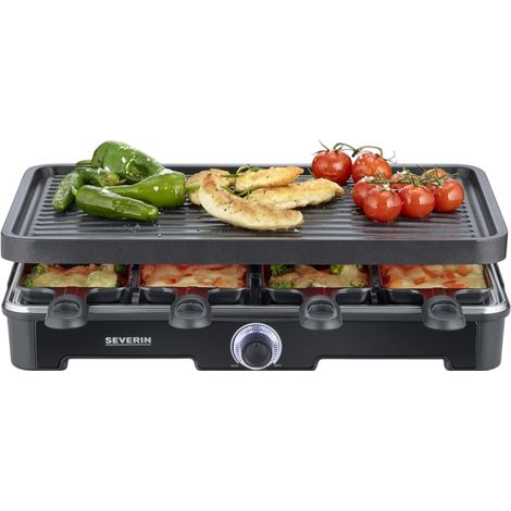 Severin RG9670 Raclette- Partygrill 8 Pfännchen, 1400 W Raclette-Grill