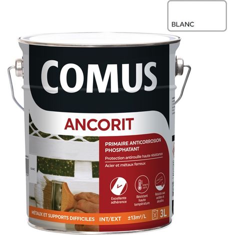 ANCORIT 3L BLANC - Primaire antirouille phosphatant pour supports ferreux - COMUS