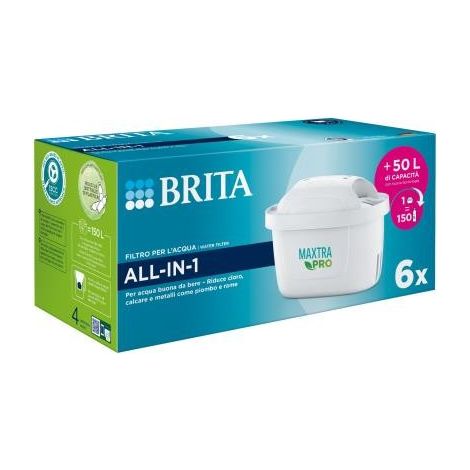 Brita MAXTRA PRO pack 6 filtres à eau blanc