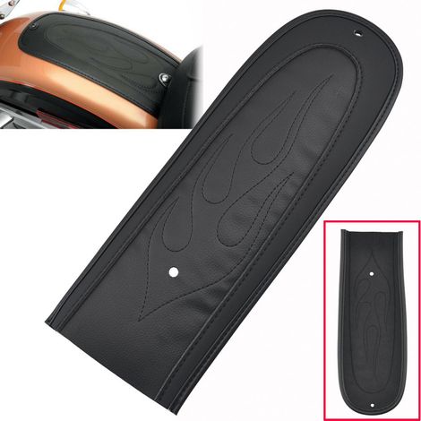 Pièces de modification pour moto : garde-boue, coussin de selle, autocollant flamme, compatible avec Harley-Davidson Dyna.