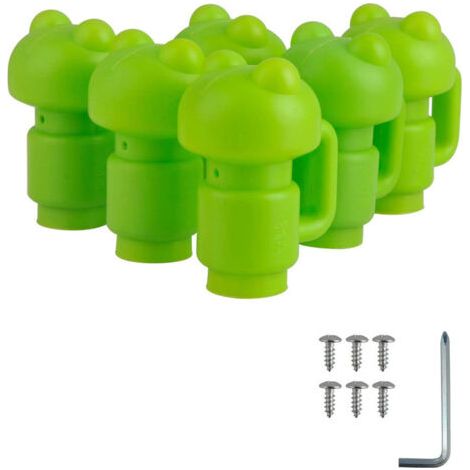 Kit de 13 Bouchons Panda Vert pour Trampoline – 6 Bouchons + 6 Vis + 1 Clé (1/5)