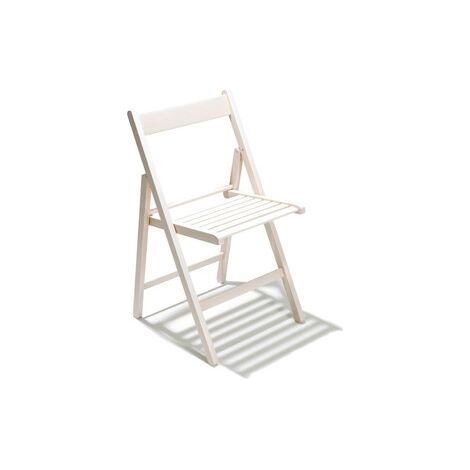 SEDIA PIEGHEVOLE LIBERTY BIANCO - 4 pezzi