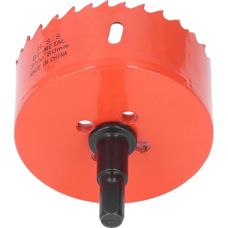 HSS-Lochsäge mit 80-mm-Schaft, scharfen Zähnen, Lochsäge für Weichmetall und Holz (1/5)