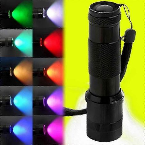 Lampe LED 10 couleurs - Torche d'urgence portable - Camping extérieur (1/5)
