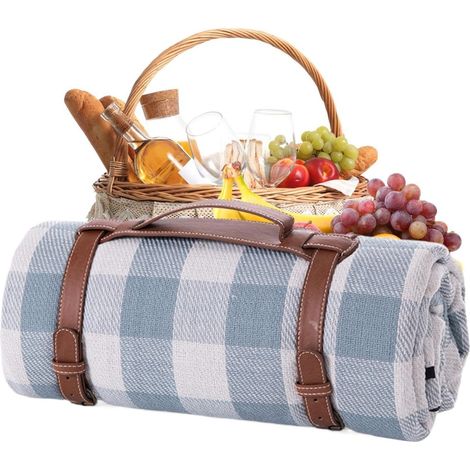 Wasserdichte Picknickdecke 203 x 152 cm Verdickter Teppich