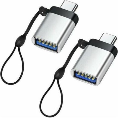 Adattatore da USB-C a USB 3.0 (confezione da 2), adattatore da USB-C maschio a USB 3.0 femmina, compatibile con smartphone e computer.