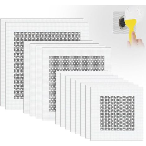 14 Pièces Patch de Réparation de Mur en Aluminium, 2/4/6 Inch Patchs Auto Adhésif en Maille,pour Réparation de Cloisons Sèches Murs (1/5)