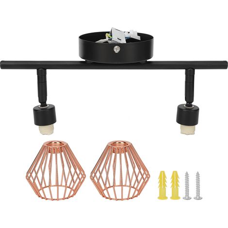 d éclairage sur rail avec 2 spots orientables pour appliques