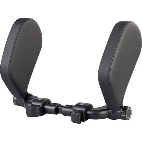 Cuscino per seggiolino auto - Cuscino da viaggio - Soluzione di supporto per il collo - Cuscino per seggiolino auto per bambini e adulti - Cuscino per auto (nero) - 36 x 13 x 24 cm