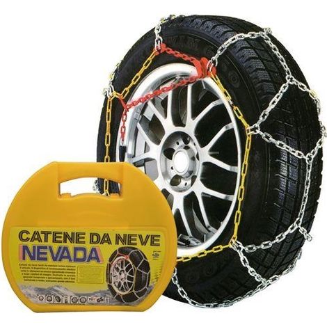 CATENA DA NEVE per AUTO Mod. NEVADA 100 Maglia 9 mm Acciaio temperato Omologate