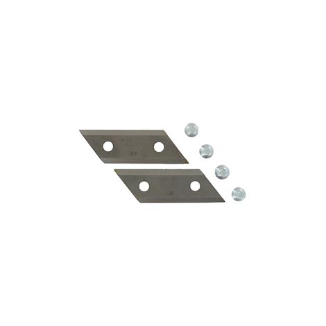 Juego de 2 cuchillos y tornillos para trituradora Al-ko. Compatible con Budget Bgh 1801, Dynamic 1400, Dynamic 1600r, Dynamic H1800, Dynamic