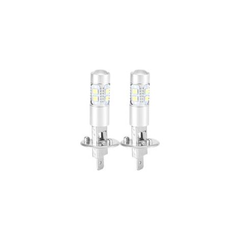Geeignet für H1 100W LED-Lampen, Scheinwerferlampen, Nebelscheinwerfer, 360-Grad-Drehscheinwerferlampen, 2er-Pack H1 6000K ultraweißes 100W LED-Set, H1 LED-Autoscheinwerferlampen, H1 100W LED-Leuchten