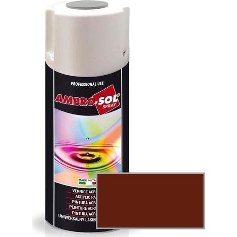 AMBROSOL spray acrilic marr/rojo ral-8012 400ml , El SPRAY ACRILIC MARR/ROJO RAL-8012 400ml de Ambro-sol es una pintura acrílica de alta calidad, ideal para
