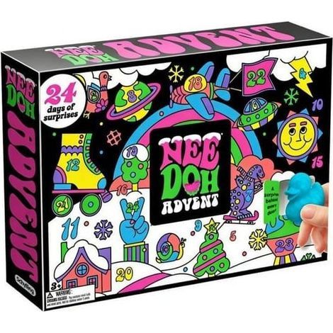 NeeDoh Adventskalender 2026 NY – Julkalender med roliga stressbollar och överraskningar[DB]