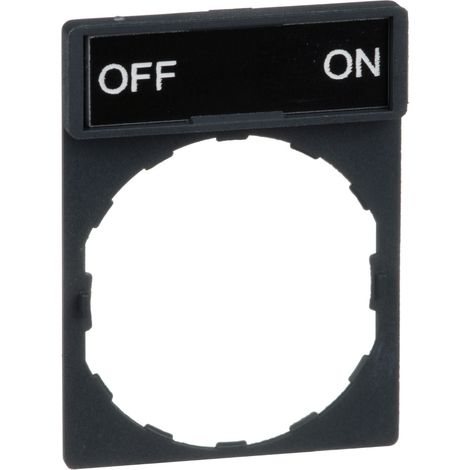 Harmony porte étiquette 30 x 40 mm standard diam. 22 avec étiquette OFF-ON SCHNEIDER ZBY2367 (1/5)