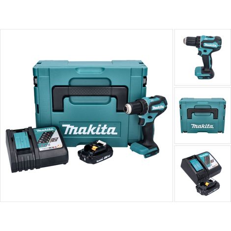 Trapano avvitatore a batteria Makita DDF 485 RA1J 18 V 50 Nm brushless + 1x batteria ricaricabile 2,0 Ah + caricabatterie + Makpac