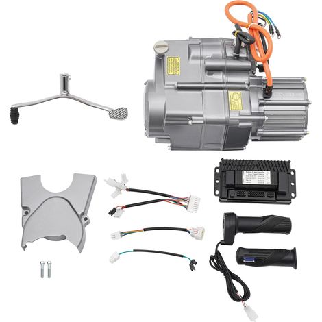 Kit de conversion de moteur électrique DIY avec moteur CC sans balais 1000 W et contrôleur Pour conversion de voitures de plage, de motos électriques, de VTT, de tricycles, de karts, 72V