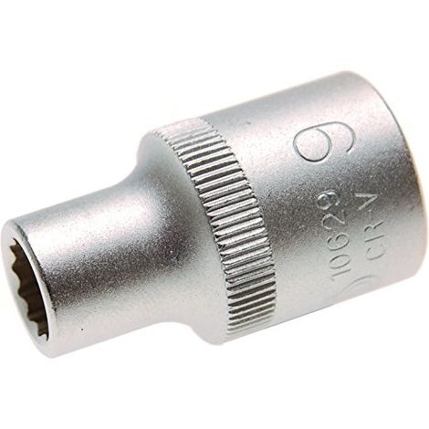 BGS Steckschlüssel-Einsatz Zwölfkant Antrieb Innenvierkant 12,5 mm (1/2") SW 9 mm - 10629