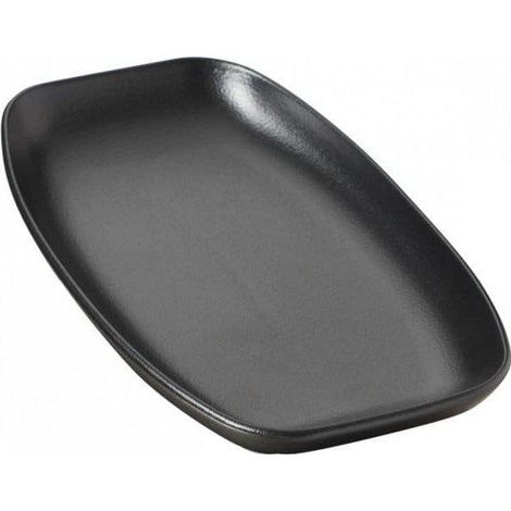 Revol CLUB rechteckige schwarze Platte 24 x 12,5 cm