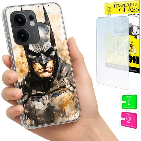 Custodia per Oppo Reno 13F 5G / 13 FS 5G, cover posteriore + vetro