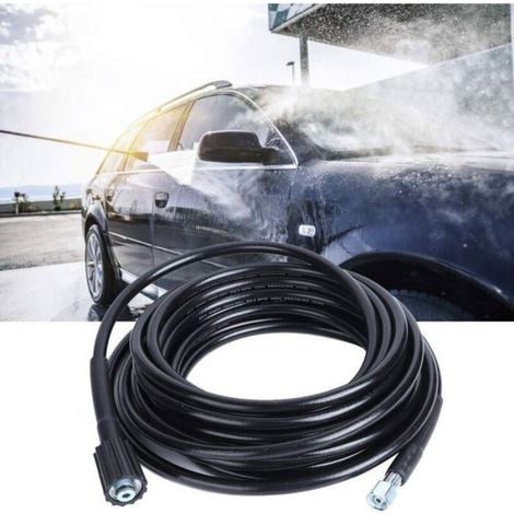 Tuyau Haute Pression 10m, M22 Filetage Flexible Nettoyeur Haute Pression Avec Connecteur Quick Connect de Type clic pour nettoyeurs (1/4)