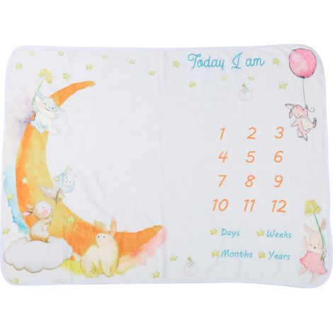 Couverture de fond pour photographie de bébé, couverture en flanelle pour nouveau-né, tapis d'éveil pour bébés (1/5)