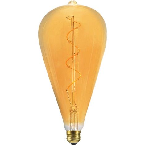 Ampoule LED V-TAC E27 4 W ST120 à filament spiralé, ambre, blanc chaud (1/5)