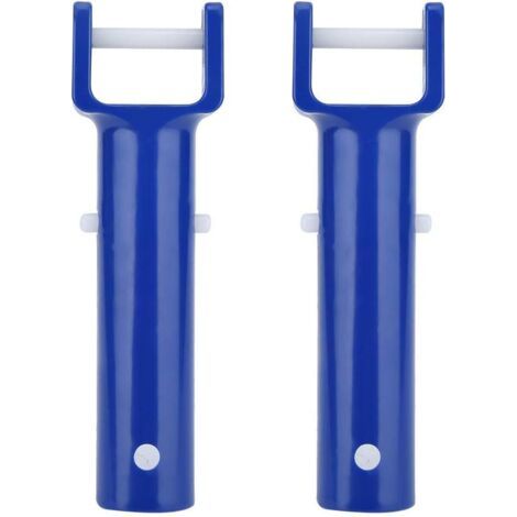 2pcs poignée de tête en v Bleu Piscine v Forme Clip Brosse poignée de la tête de Remplacement Piscine Accessoires
