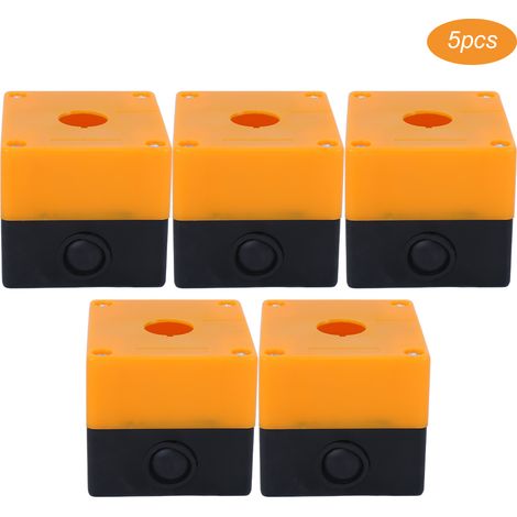 5 interrupteurs d'urgence, boîte de jonction étanche, jaune, 22 mm, BX1/820922 (1/5)