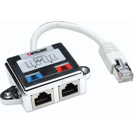 INTELLINET Sdoppiatore di Cavo di rete UTP/STP Cat. 5e Cable economizer (1/5)