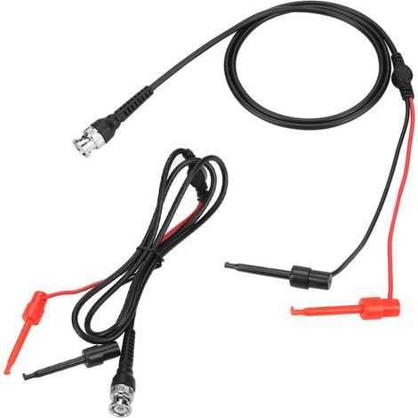 Stück Doppelhaken-BNC-Testkabel für Oszilloskope, Koaxialkabel für elektronische Messungen (1/5)