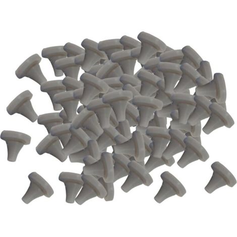 100 Pcs Shower Head Replacement Nozzles, Silicone Shower Head Spray Hole, for 4mm Hole Diameter, Universal Shower Head Accessory Light Grey, b (1/5)