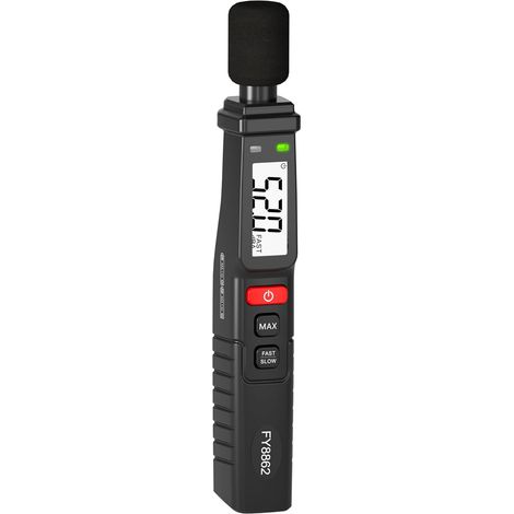 Decibel Meter, Portable Sound Level Meter, 30-130dB Digital Decibel Meter with A-Weighting, Fast/Slow Mode, Max Data Hold, Ultra-Light Clip-On Decibel Meter for Home, Factory, Classroom (1/5)