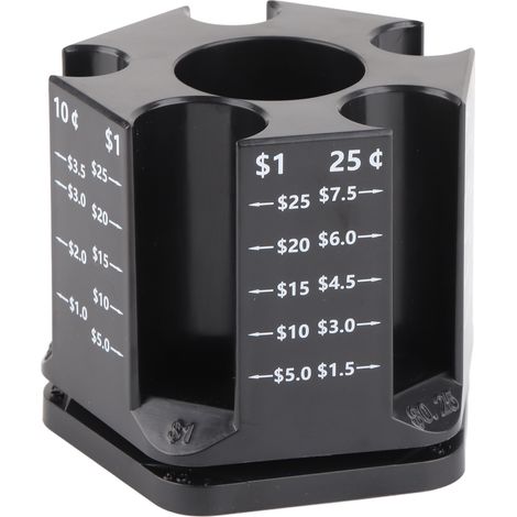 Compteur de pièces trieur rotatif avec porte-stylo, tirelire bureau organisateur pour enfants adultes maison bureau (1/5)