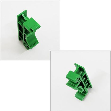 35mm C45 DIN PCB Rail Mount Adapter PCB Rail Mount Adapter Holder Clips for Circuit Breaker Relay Electrical Appliances Green (1/3)
